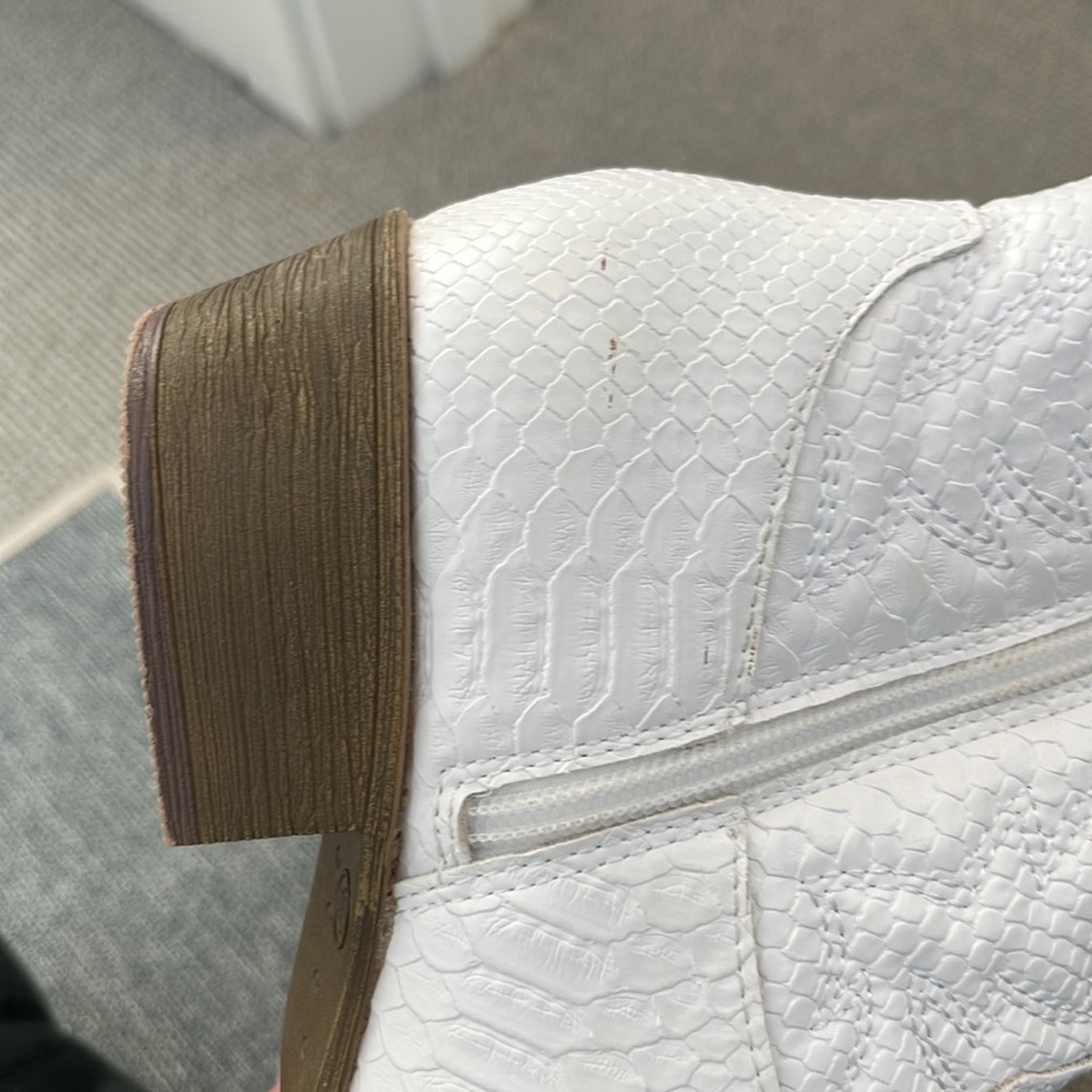 Pistol white cowboy boots - Picture 6 of 7
